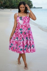 Cotton Dresses: Dancing Queen Dress - Painted Lady SALE