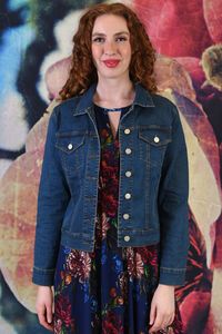 Curve Collection: DJ Eden Wild Rose Jacket - Rose | SALE