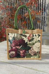 Bags Luggage: J'adore Roses Mini Jute Bag