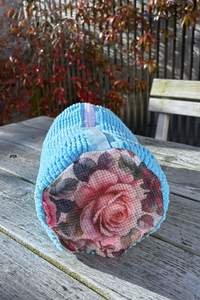 AS Shoe Wash Bag - Heart Rose Blue