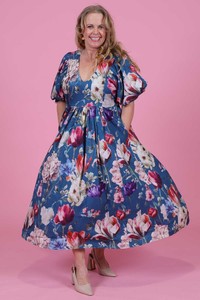 Gloria Dress - Navy Fusion