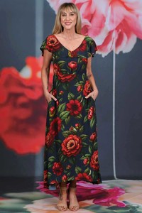 Miranda Dress - Vintage Ruby