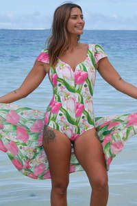 Curve Collection: Mia One-Piece Bather - Garden Delight