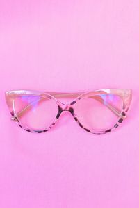 Sun Glasses: Eleanor Blue Light Glasses - Pink Tort