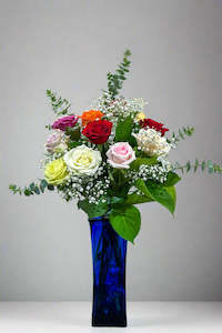 Products: One Dozen Mixed Roses