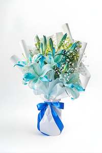 Products: Blue Lily Bouquet