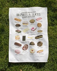 Products: Common Household Biscuits & Slices of New Zealand – Tea Towel - Annual Annual NZ