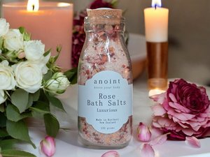 Rose Bath Salts Bottle
