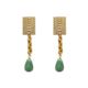 Green Drop Earrings
