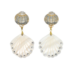 Campaign Edit: Crystal fan earrings