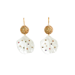 The White And Gold Edit: Mallia Earrings