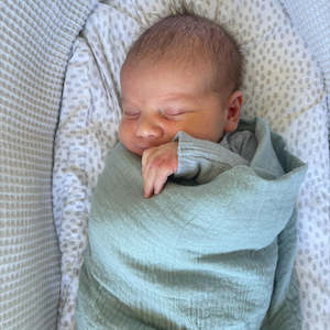 100 Cotton Range: Ohbubs Cotton Muslin - Stirling Blue