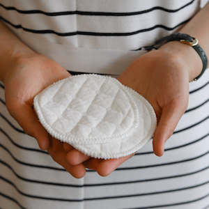 100 Cotton Range: Ohbubs Cotton Washable Breastpads (3 pair)