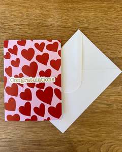 Products: Card Congratulations - Hearts