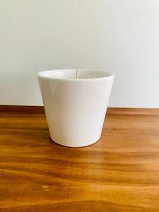 Candles: White Porcelain Vase with Soy Candle