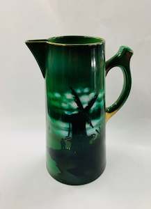 Decanter And Jugs: Large Royal Bayreuth Shipping scene jug