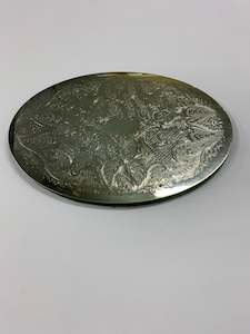 Silver Plate: Large silver plated coaster