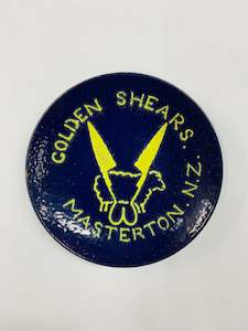 Kiwiana: Enamel Golden Shears Masterton NZ dish