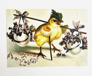 Bespoke Art And Design: “A Joyous Easter" Vintage Post Card Reprint