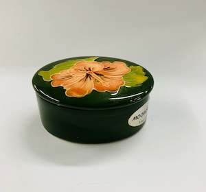 Jewellery Boxes: Moorcroft Hibiscus jewellery box