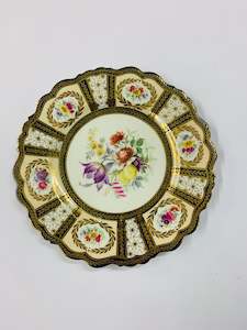 Rare Paragon Floral lunch plate for the visit by the Queen 1913