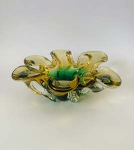 Murano style art glass bowl