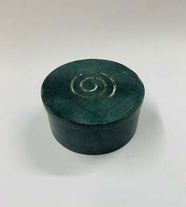 Jewellery: Vintage stone and Paua shell jewellery box
