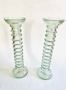 Candles: Pair of La Mediterranea Spanish Candle Sticks