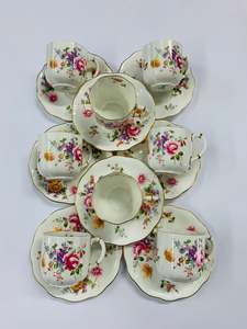 Cups And Saucers: Set 8 Royal Crown Derby Posies coffee cups and saucers