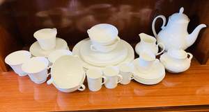 Royal Doulton white dinner set