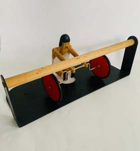 Novelty paper towel weightlifting roller