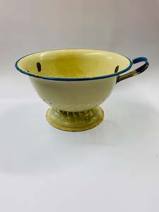 Vintage enamel colander