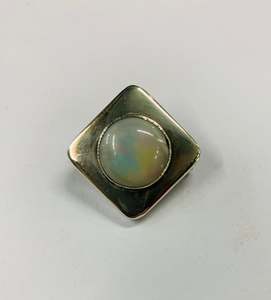 Silver Jewellery: Silver and Opal brooch