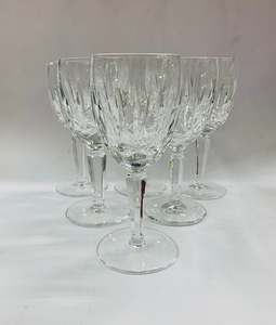 Glass Sets: Set of 6 Waterford Kildare pattern wine glasses