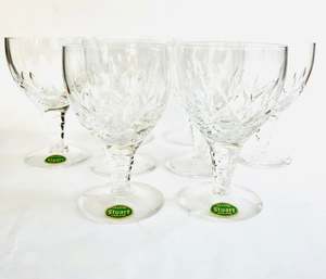 Glass Sets: Set of Eight Stuart Crystal Short Glasses