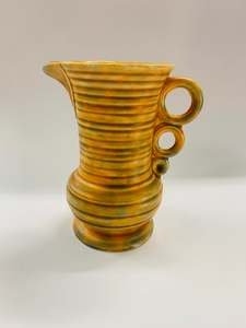 Decanter And Jugs: Art Deco Wadeheath pottery jug