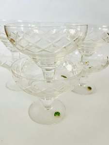 Stuart Crystal Set of Six Champagne glasses