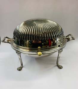Silver Plate: Victorian silver plated vegetable warmer