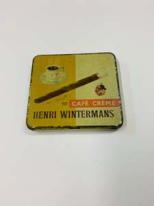 Collectable Tins: Vintage Cafe Crème Henri Wintermans tobacco tin