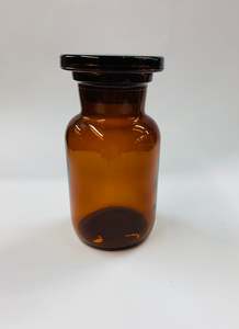 Amber glass chemist bottle