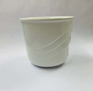 Planters And Jardinieres: German ceramic wave design planter