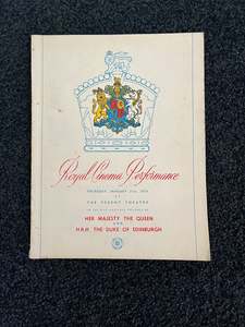 Royal Memorabilia: Royal Cinema Performance” The Regent Theatre”