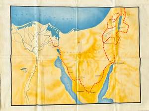 Linen Tea Towel of the Peninsula of Sinai