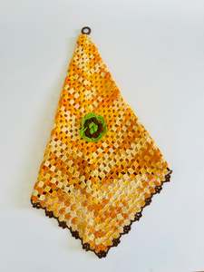 Home Decor: Orange Crochet Jug Cover