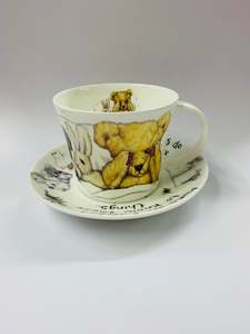 Cups And Saucers: Oversized Monster Teddy bear cup and saucer
