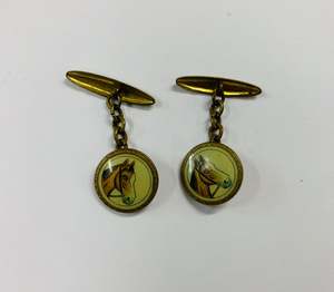 Antique Horse riding Cufflinks