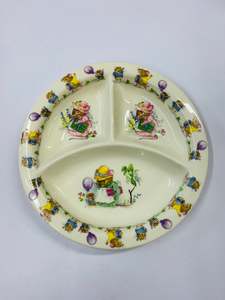 English bone china child’s segmented plate or bowl