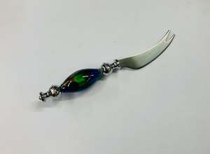 Art glass cheese knife