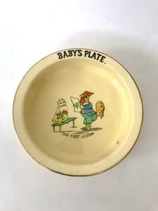 Childrens Gifts: Baby’s Plate “Chicks First Lesson”