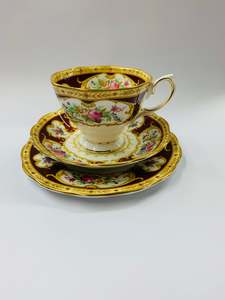 Cups And Saucers: Royal Albert Lady Hamilton Trio